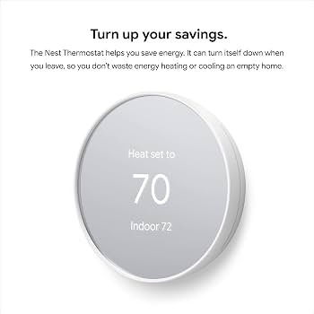 Google Nest Thermostat - Smart Thermostat for Home - Programmable Wifi Thermostat - Snow | Amazon (US)