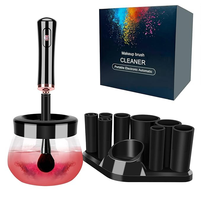 Makeup Brush Cleaner Dryer, Neeyer Super-Fast Electric Brush Cleaner Machine Automatic Brush Clea... | Amazon (US)