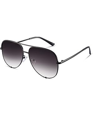 Mirrored Aviator Sunglasses For Men Women Fashion Designer UV400 Sun Glasses | Amazon (US)