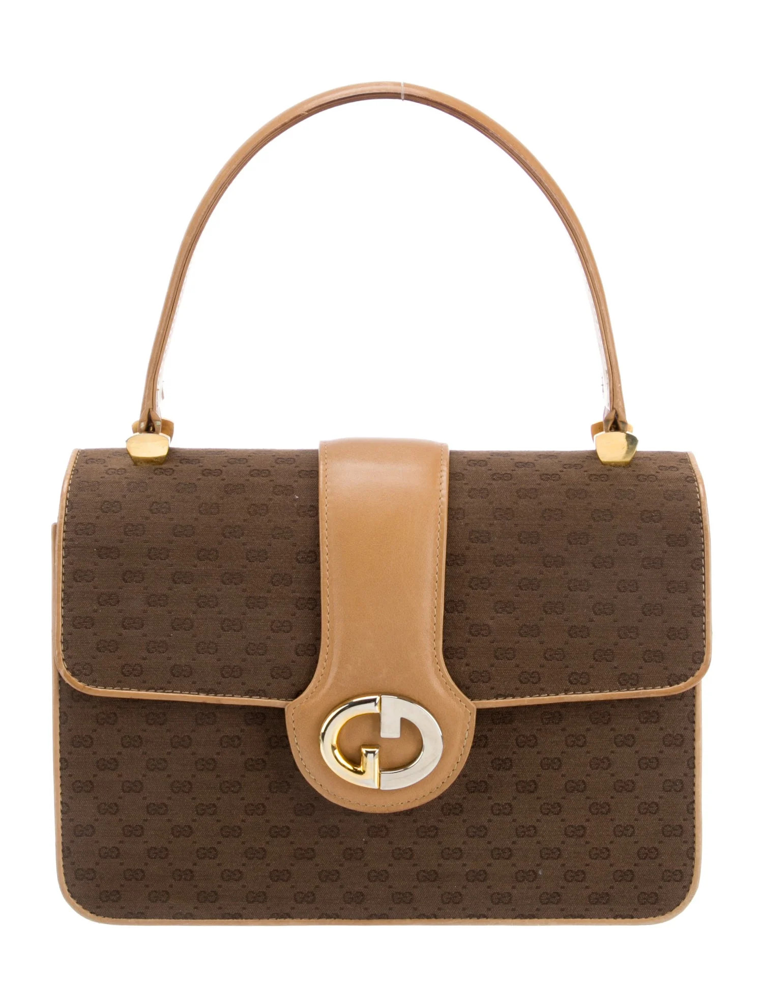 Vintage GG Canvas Handle Bag | The RealReal