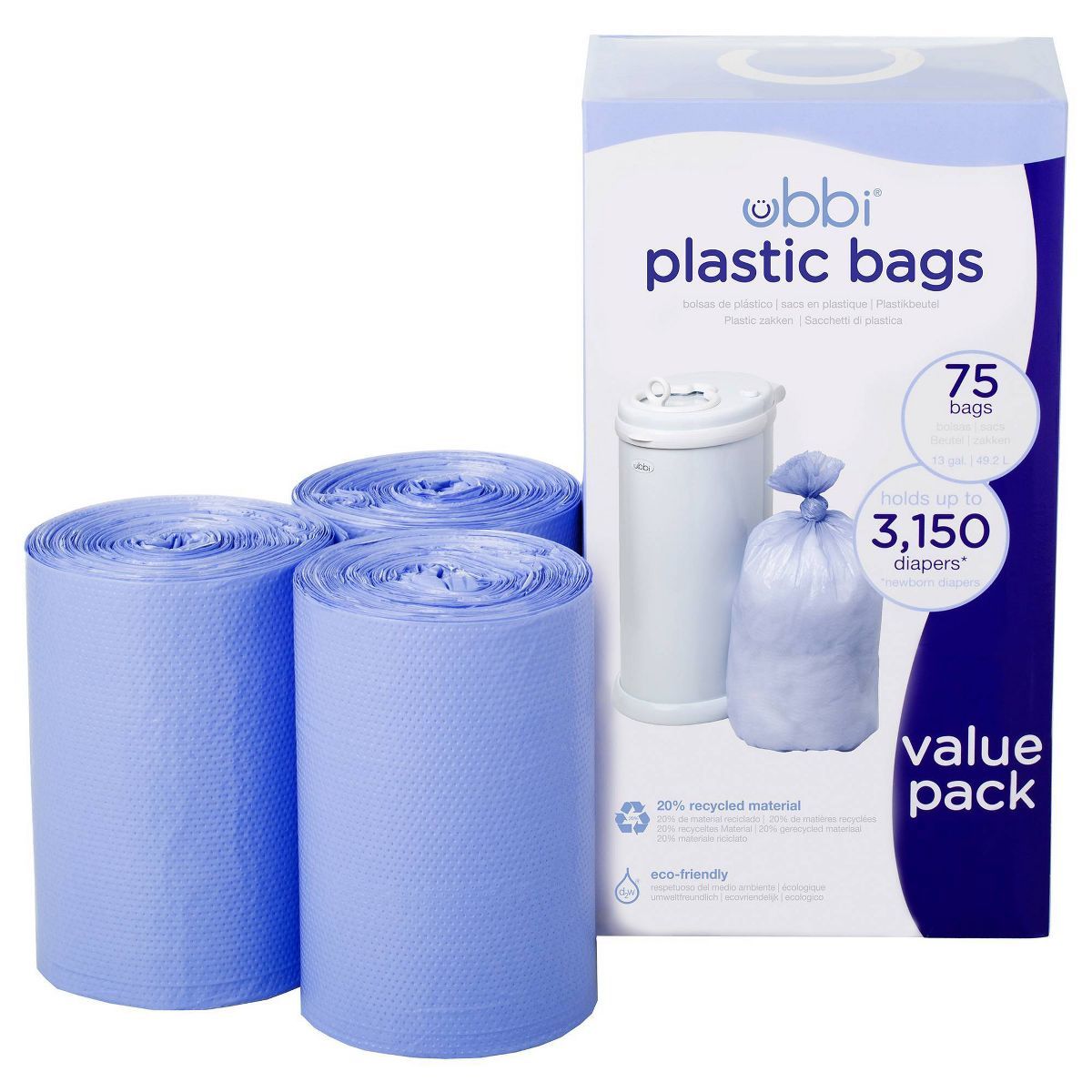 Ubbi Plastic Diaper Pail Bags | Target