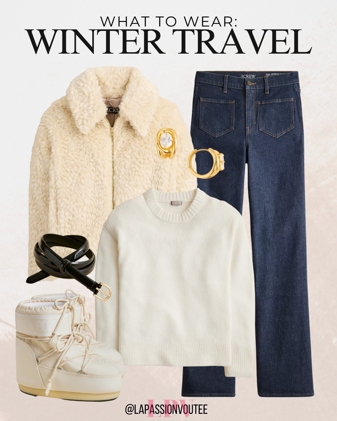 This winter travel outfit idea is designed for busy travel days when comfort matters most. Layered pieces create warmth while keeping the look streamlined and wearable. Ideal for airport outfits, winter getaways, and travel plans where ease, versatility, and style need to work together. 

 #LTKootd #LTKSeasonal #LTKTravel