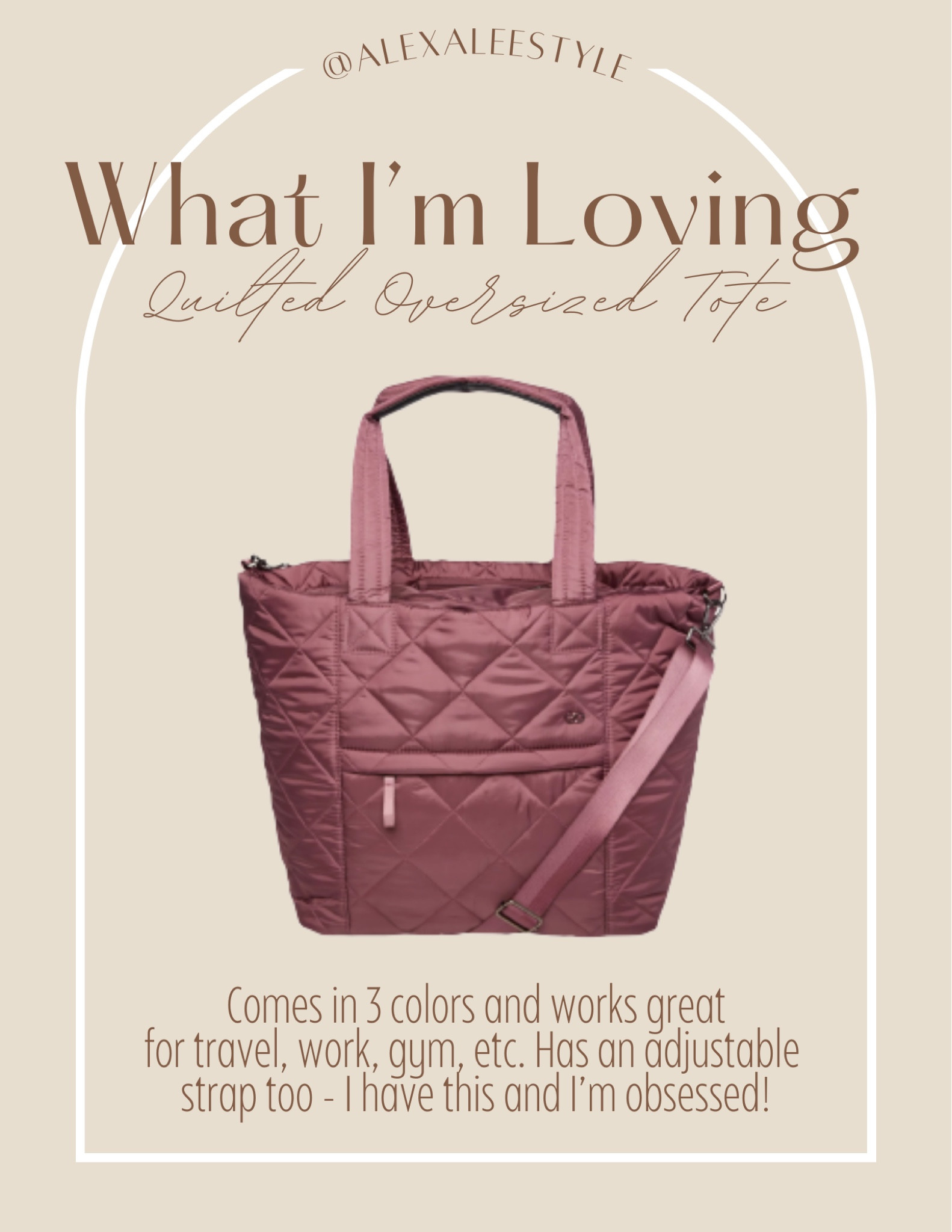 CALIA Women's Quilted Travel Tote curated on LTK