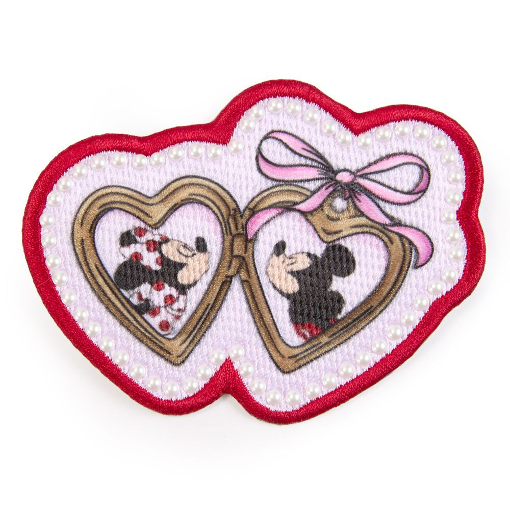 Mickey and Minnie Mouse Valentine's Day Locket Patch by Stoney Clover Lane | Disney Store