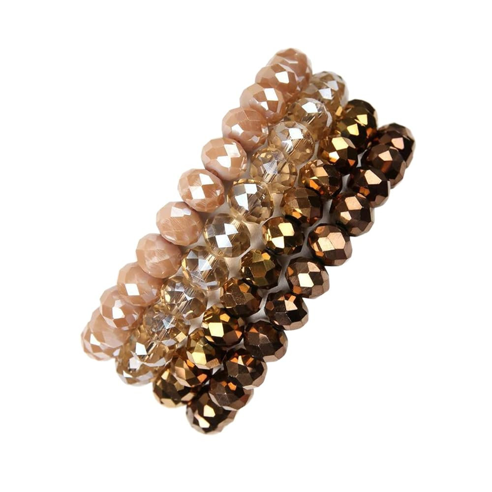 Caiyao Bohemian Multilayer Beaded Stacking Bracelet, Versatile Stretch Strand Statement Wrap Slip... | Amazon (US)