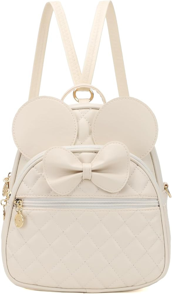 KL928 Girls Bowknot Polka Dot Cute Mini Backpack Small Daypacks Convertible Shoulder Bag Purse fo... | Amazon (US)