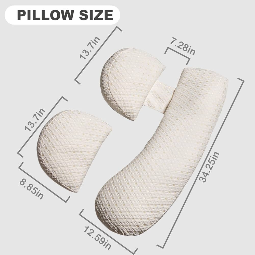 Pregnancy Pillow - Full Body Maternity Support for Back & HIPS, Soft Sleeping Pillow with Removab... | Amazon (US)