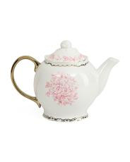 Porcelain Genevieve Floral Teapot | TJ Maxx