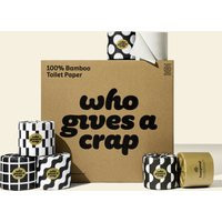 Bamboo Toilet Paper | 48 Double Length Premium Rolls | 370 Sheets/Roll | Made From Sustainable Materials | 3 Ply | Who Gives A Crap | Who Gives A Crap (US)