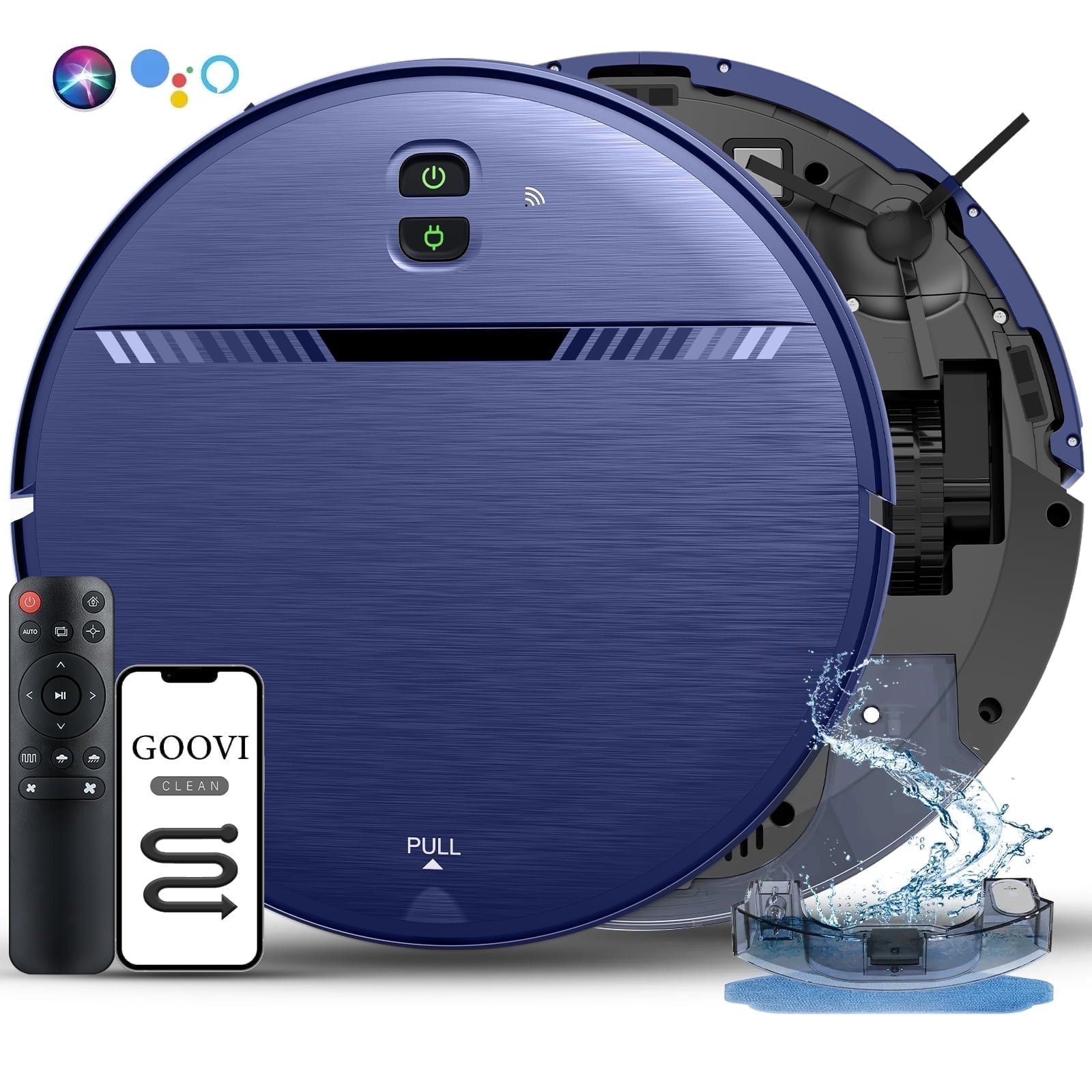 GOOVI Robot Vacuum Cleaner, 2 in 1 Robot Vacuum and Mop Combo for Pet Hair, Hard Floor | Walmart (US)