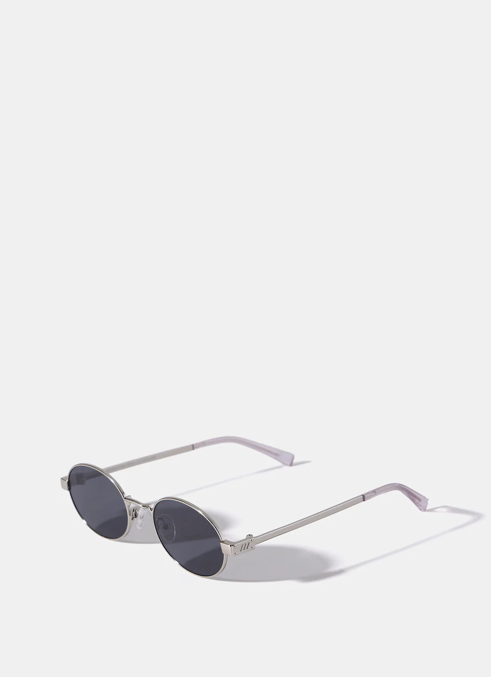 Le Specs Poseidon Deux Silver Tone Metal Sunglasses | Mint Velvet