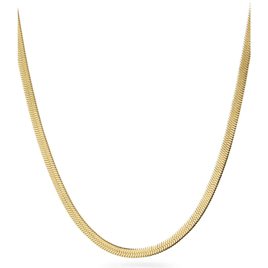 Ana Luisa Herringbone Chain Necklace in Gold at Nordstrom | Nordstrom