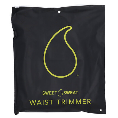 Sports Research, Sweet Sweat®, Waist Trimmer, Small, Black & Yellow, 1 Belt | iHerb