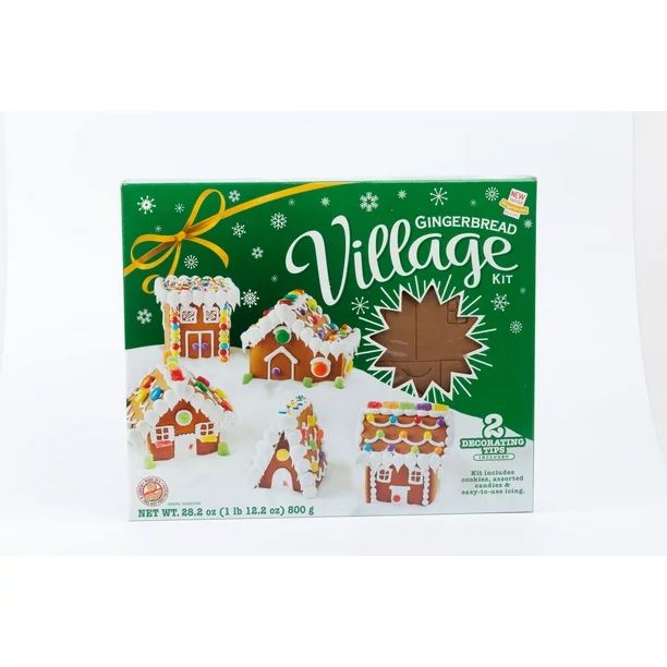 Freshness Guaranteed Gingerbread Mini Village Cookie Kit 28.2 oz, 26CT - Walmart.com | Walmart (US)