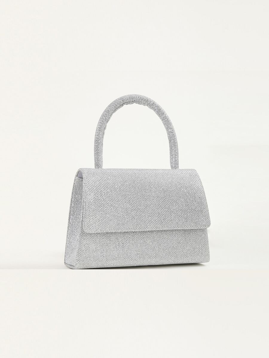 Mini Minimalist Glitter Flap Square Bag
   
      SKU: sg2111010915064976
          (500+ Reviews... | SHEIN