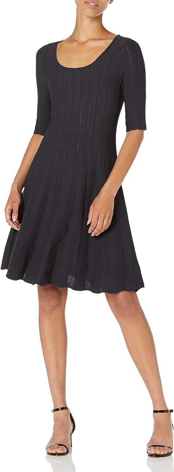 Lark & Ro Women's Matisse Half Sleeve Flared Dress | Amazon (US)