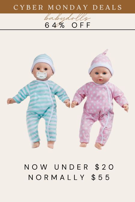 baby dolls on mega sale! Under $20 for both! #babydoll #amazon #babygirl #babyboy #christmasgift #giftsforgirls

#LTKCyberWeek #LTKsalealert #LTKkids