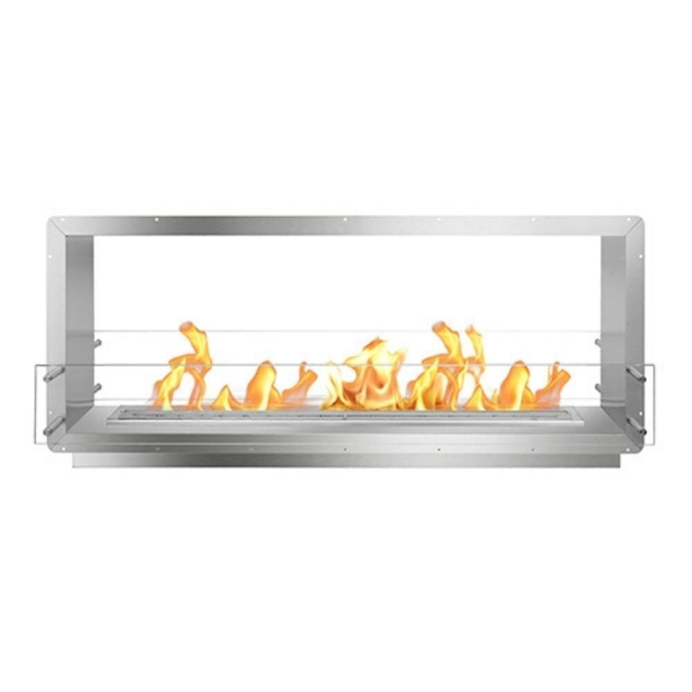 Bio Flame 60" FIREBOX DOUBLE SIDED SS Fireplace w/ 48" Burner | Bed Bath & Beyond