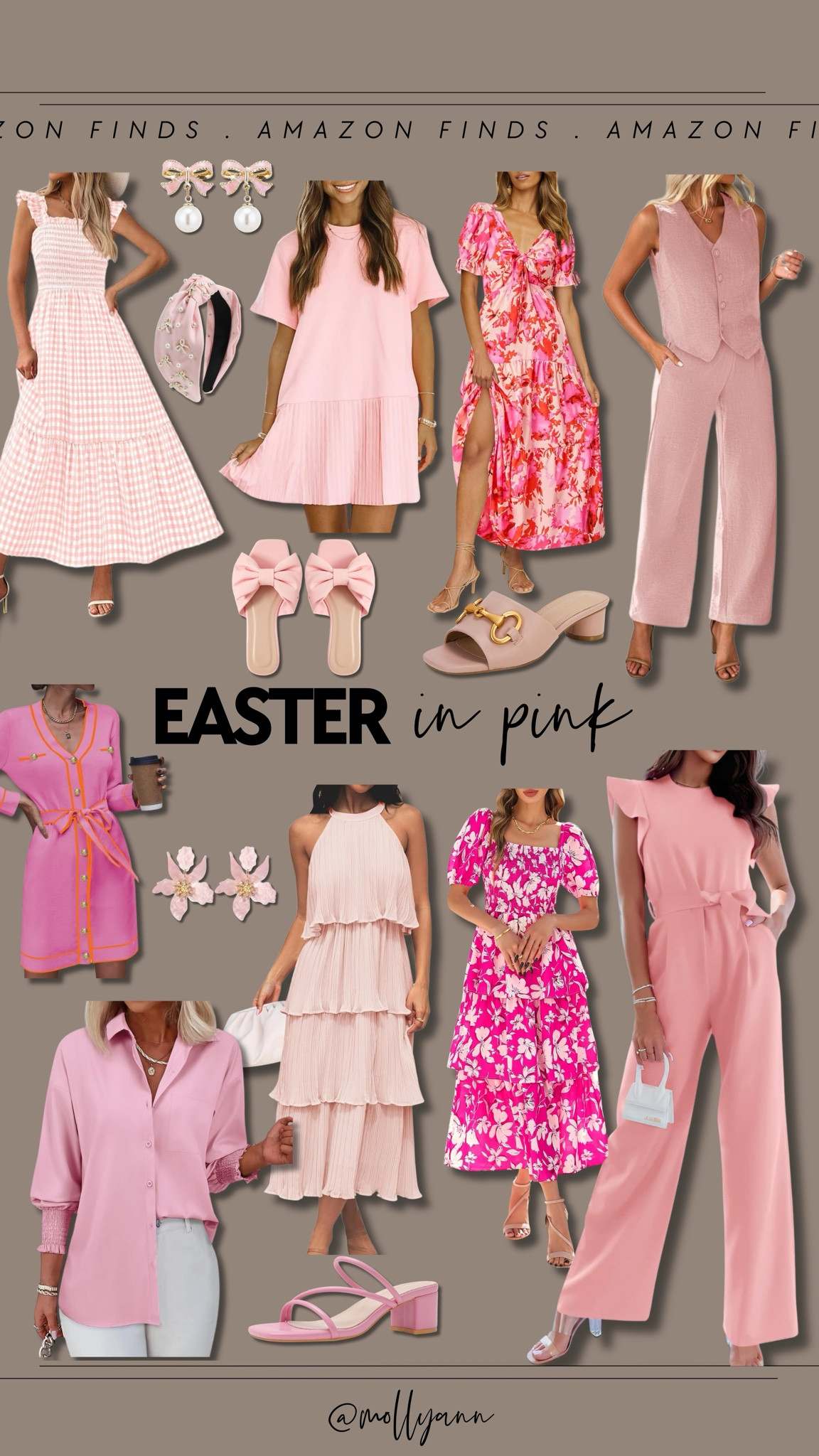 Easter in pink 🌸💐🌺 all found on Amazon!!