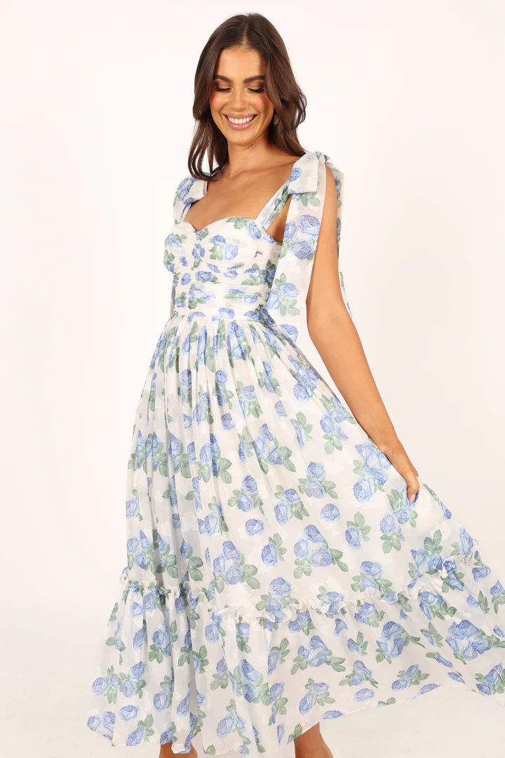 Floret Midi Dress - Blue | Petal & Pup (US)