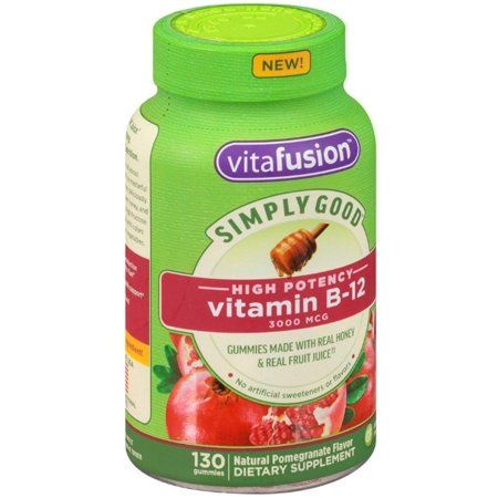 6 Pack - Vitafusion Simply Good High Potency Vitamin B-12, Pomegranate, 130 ea | Walmart (US)