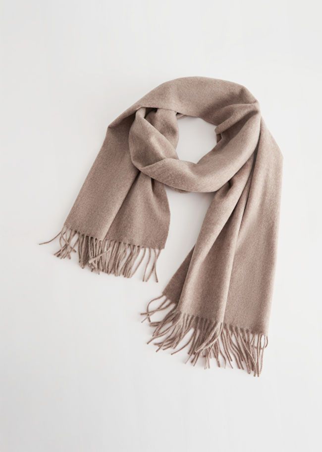 Fringed Wool Blanket Scarf | & Other Stories US