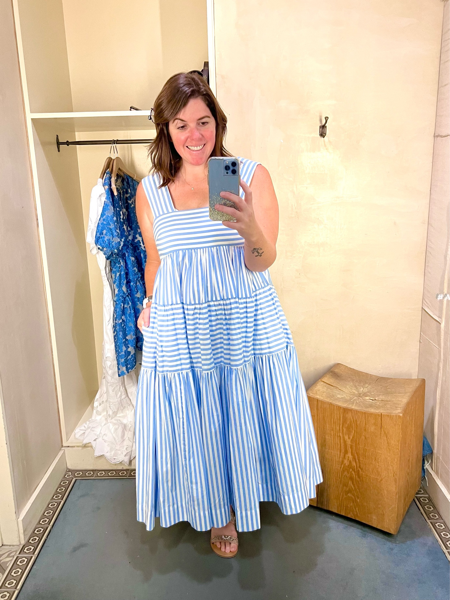 My favorite dress I have purchased so far this year and y’all loved it when I originally shared it! The dress runs TTS (I’m wearing a medium) and it also comes in a few additional color options! 

#LTKxAnthro #LTKsalealert #LTKstyletip