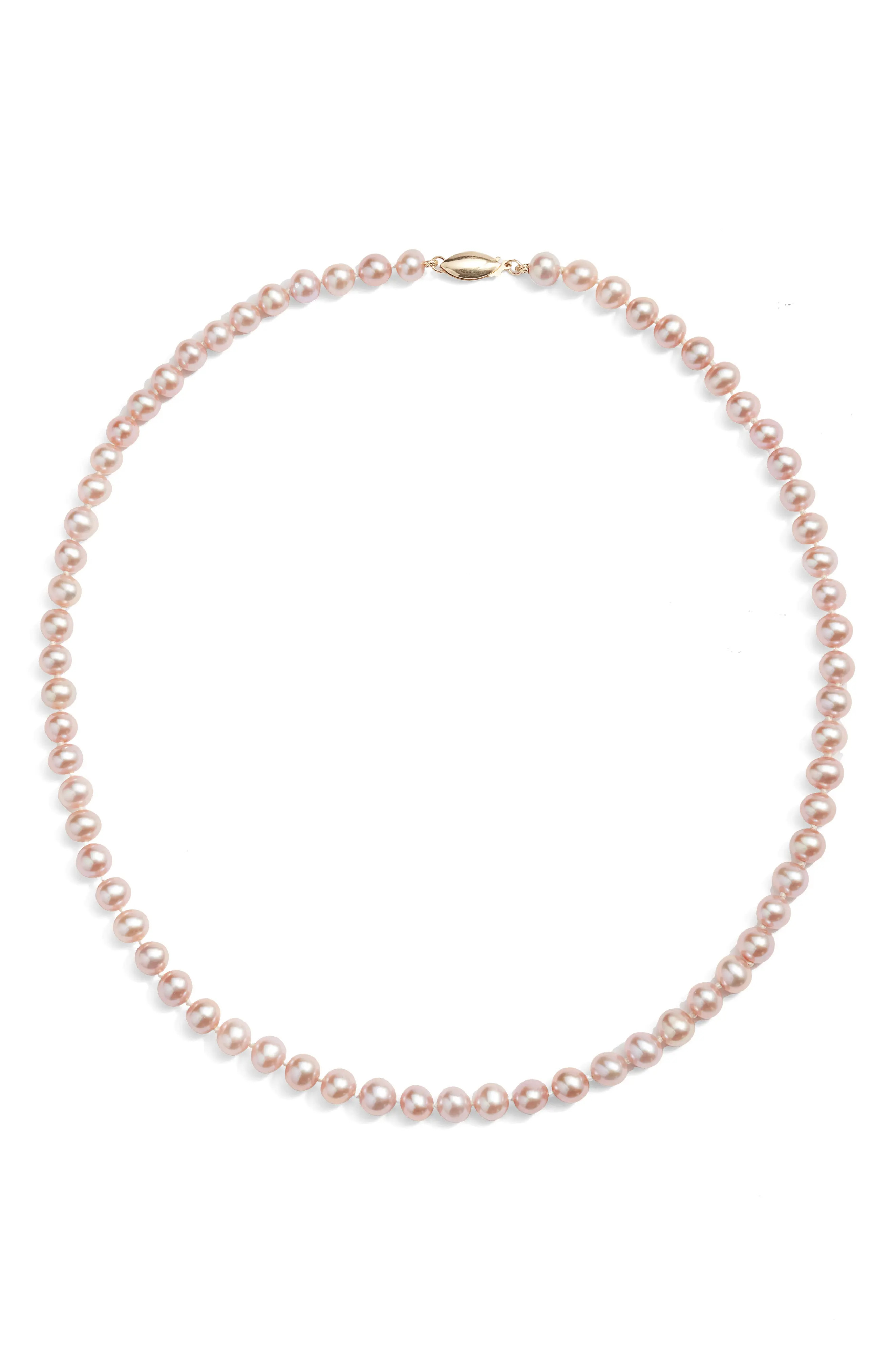 Freshwater Blush Pearl Necklace (Women) | Nordstrom | Nordstrom