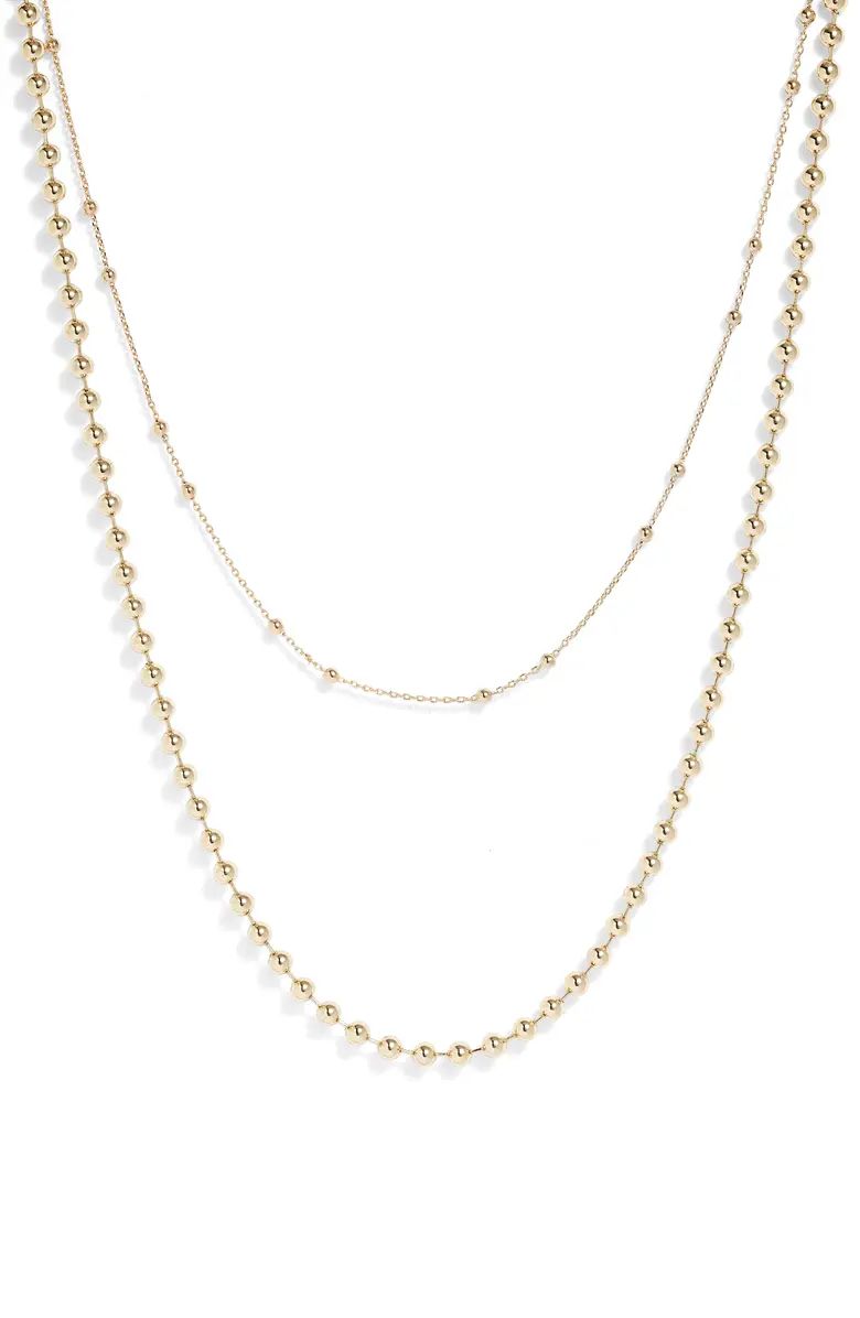 Nordstrom BALL CHAIN NECKLACE SET | Nordstrom | Nordstrom Canada