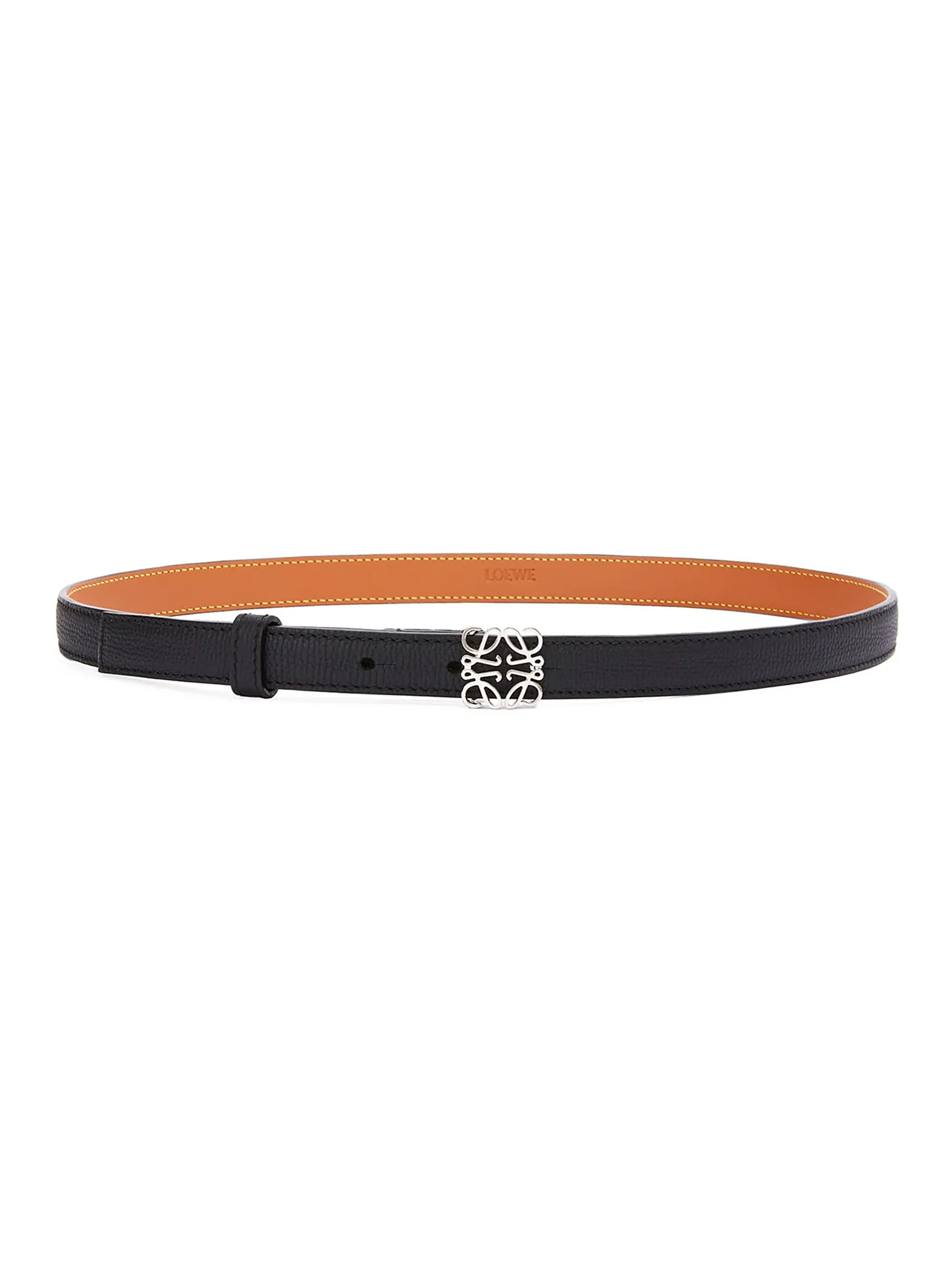 Anagram Pebbled Leather Belt | Saks Fifth Avenue