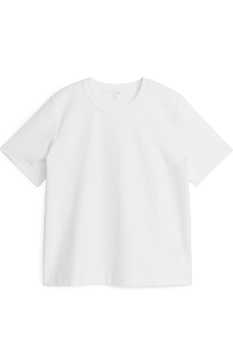 Heavyweight T-Shirt - White - Ladies | H&M GB | H&M (UK, MY, IN, SG, PH, TW, HK)