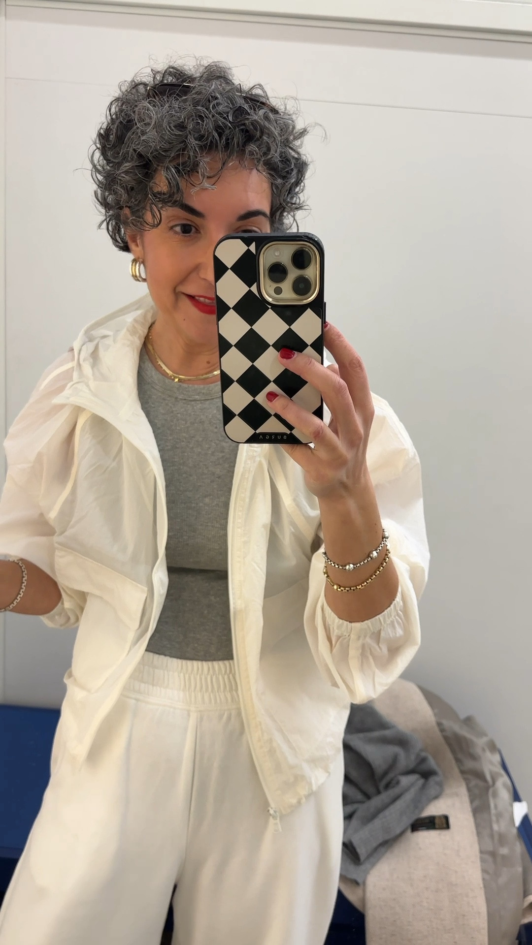 Old Navy Wind Breaker Jacket in cream. This is a good one! You’ll wear it all summer long trust me. I would do a small.
.
On sale for 50% off! 

#LTKSaleAlert