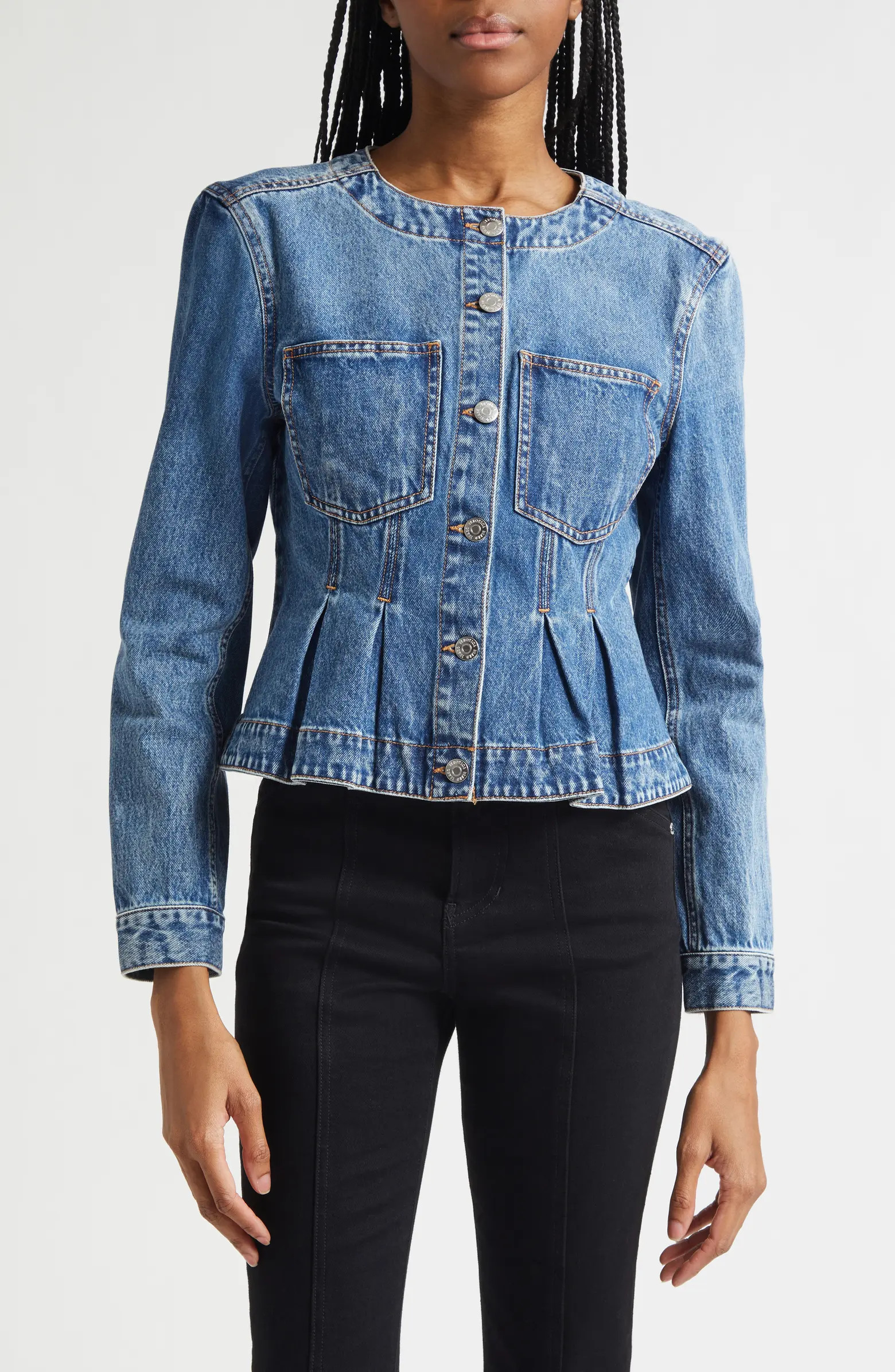 Zahara Peplum Denim Jacket | Nordstrom
