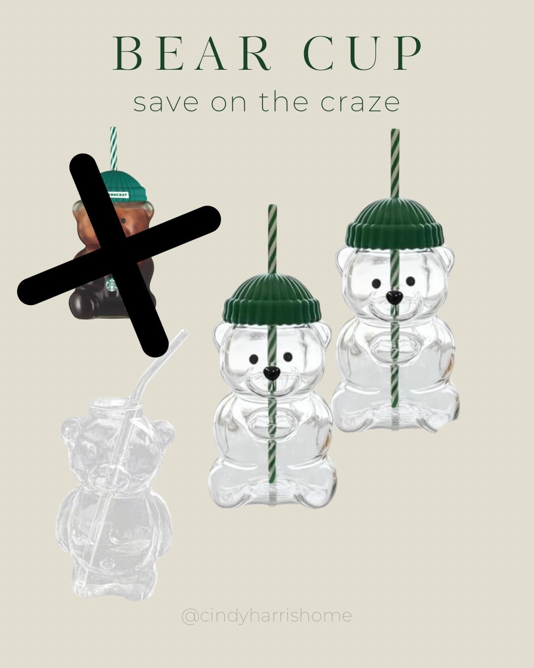 Are you or your kids dying to find a bear cup at Starbucks?! Skip the craze and prices and order your own! 🤣
(More money for Christmas gifts) 

#LTKSeasonal #LTKHoliday #LTKmomlife