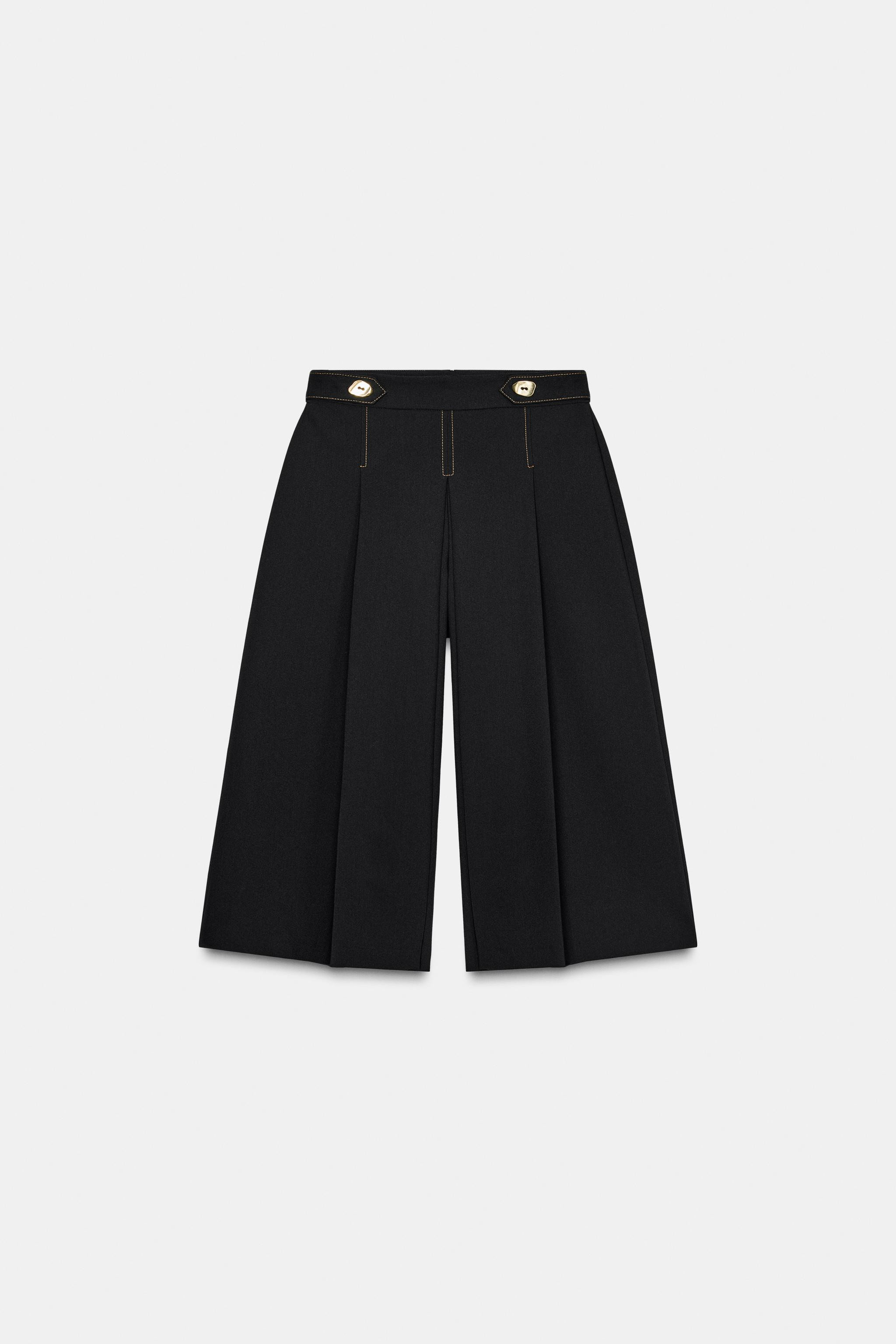 LONG SHORTS WITH CONTRAST STITCHING | Zara US