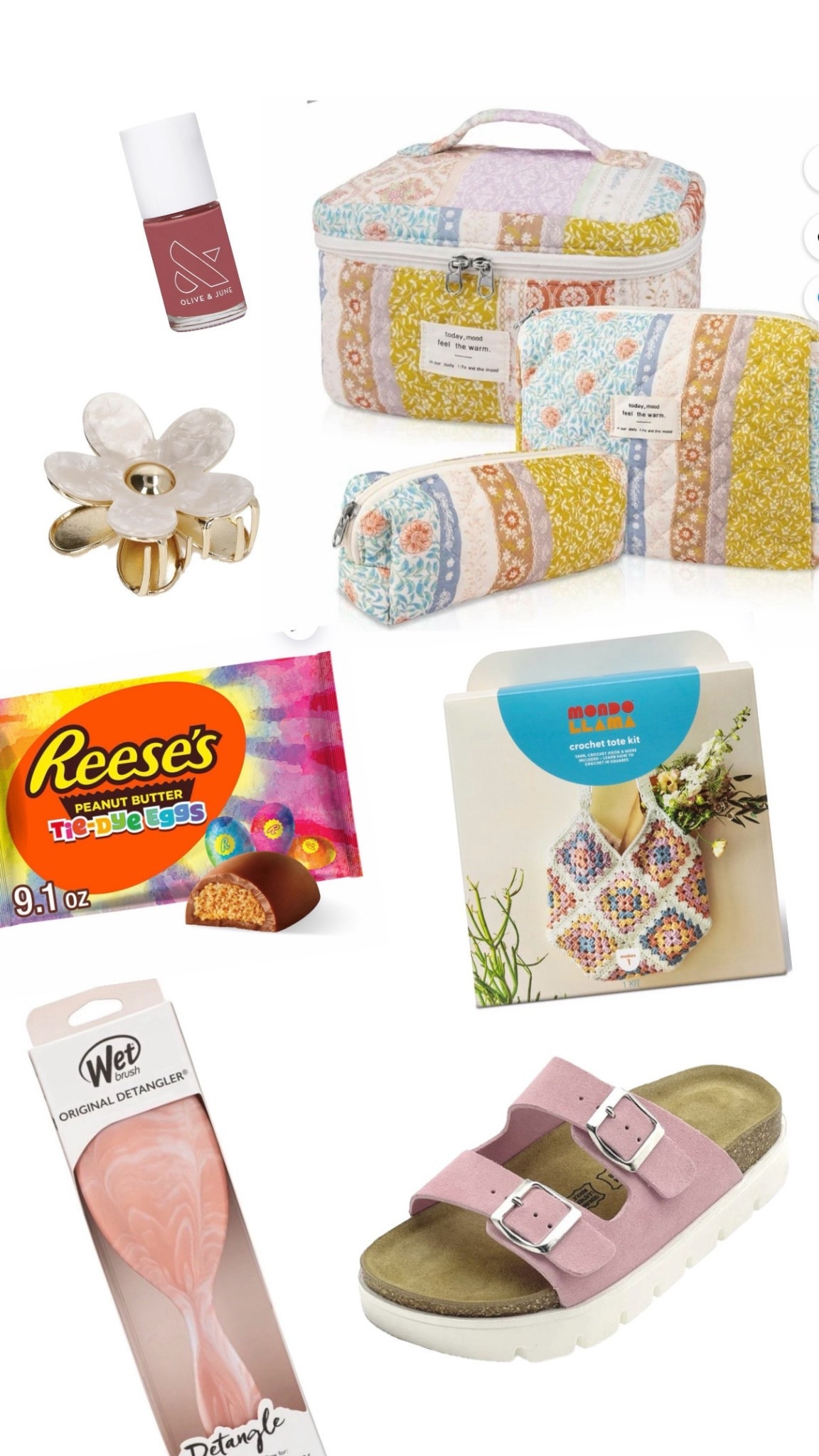 Easter basket filler ideas for a tween or teen:
- makeup bag
- hair brush 
- hair accessories 
- shoes 
- nail polishh
- candy


#LTKSeasonal #LTKmomlife