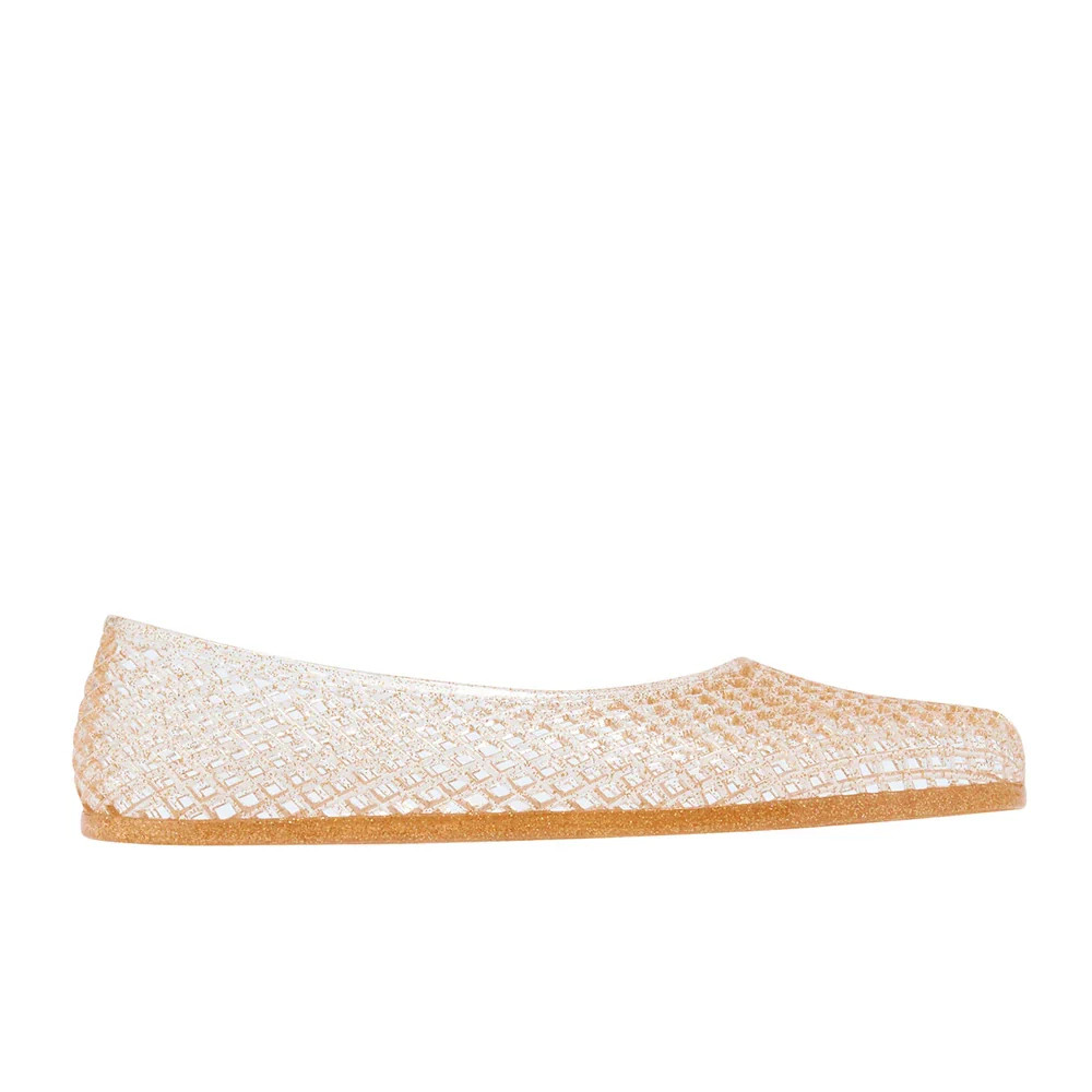 Iro Jelly Nude/Gold Glitter | Ancient Greek Sandals