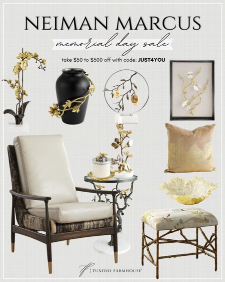 Neiman Marcus - Memorial Day Sale

Take $50 to $500 off with an exclusive promo code from Neiman Marcus!

Seasonal, home decor, spring, summer, accents, chairs, candles, wall decor, vases, pillows

#LTKHome #LTKSeasonal #LTKSaleAlert
