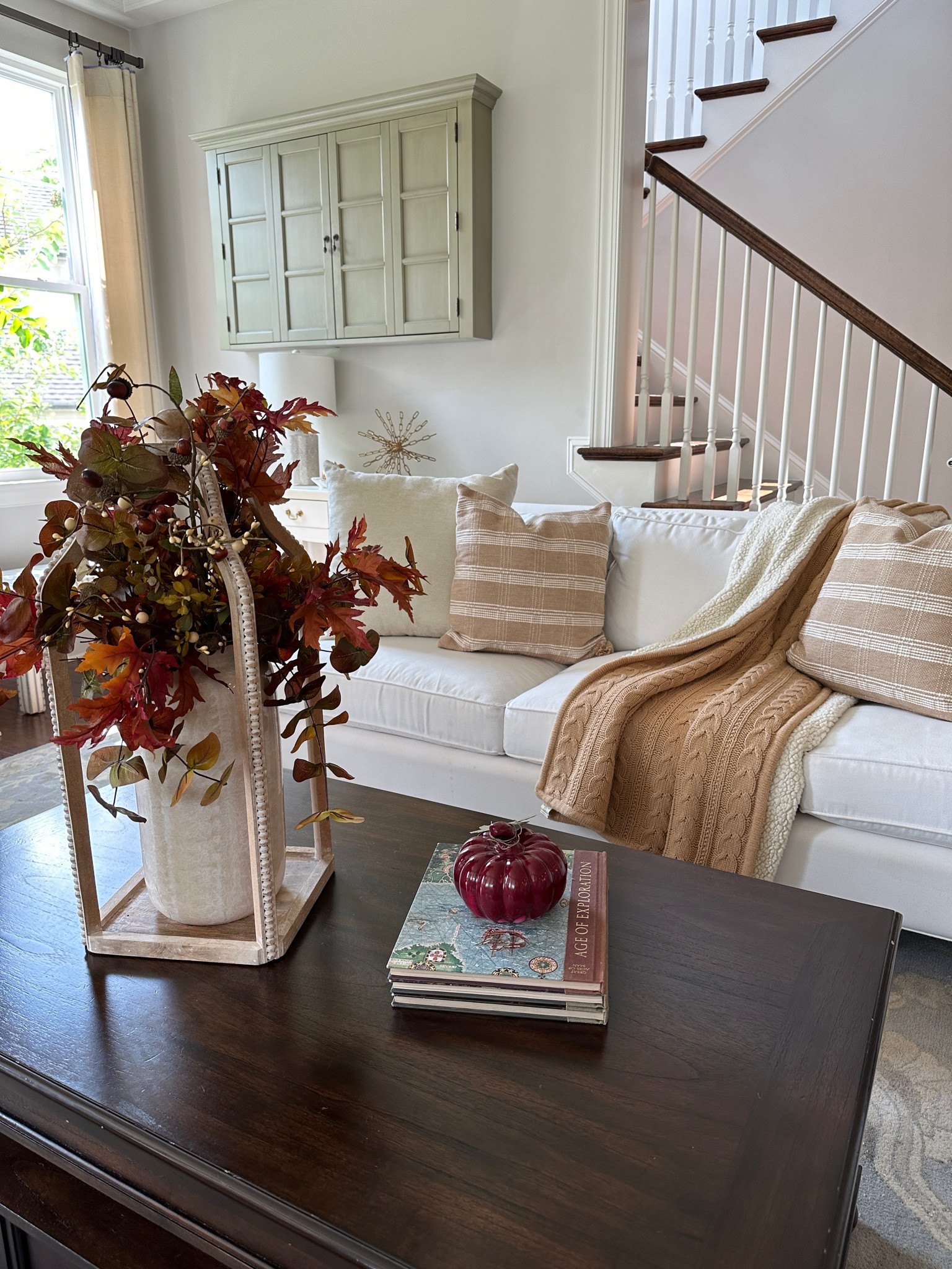 Fall living room home decor; vases, stems, throw pillows, throw blankets etc

#LTKSeasonal #LTKhome