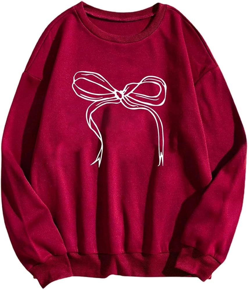 Valentine Tops for Women Long Sleeves Valentine Sweatshirt Trendy Love Heart Shirts Plus Size 202... | Amazon (US)