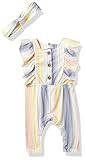 Jessica Simpson Baby Girls' Footie/Onesie, Multi Stripe, 12M | Amazon (US)