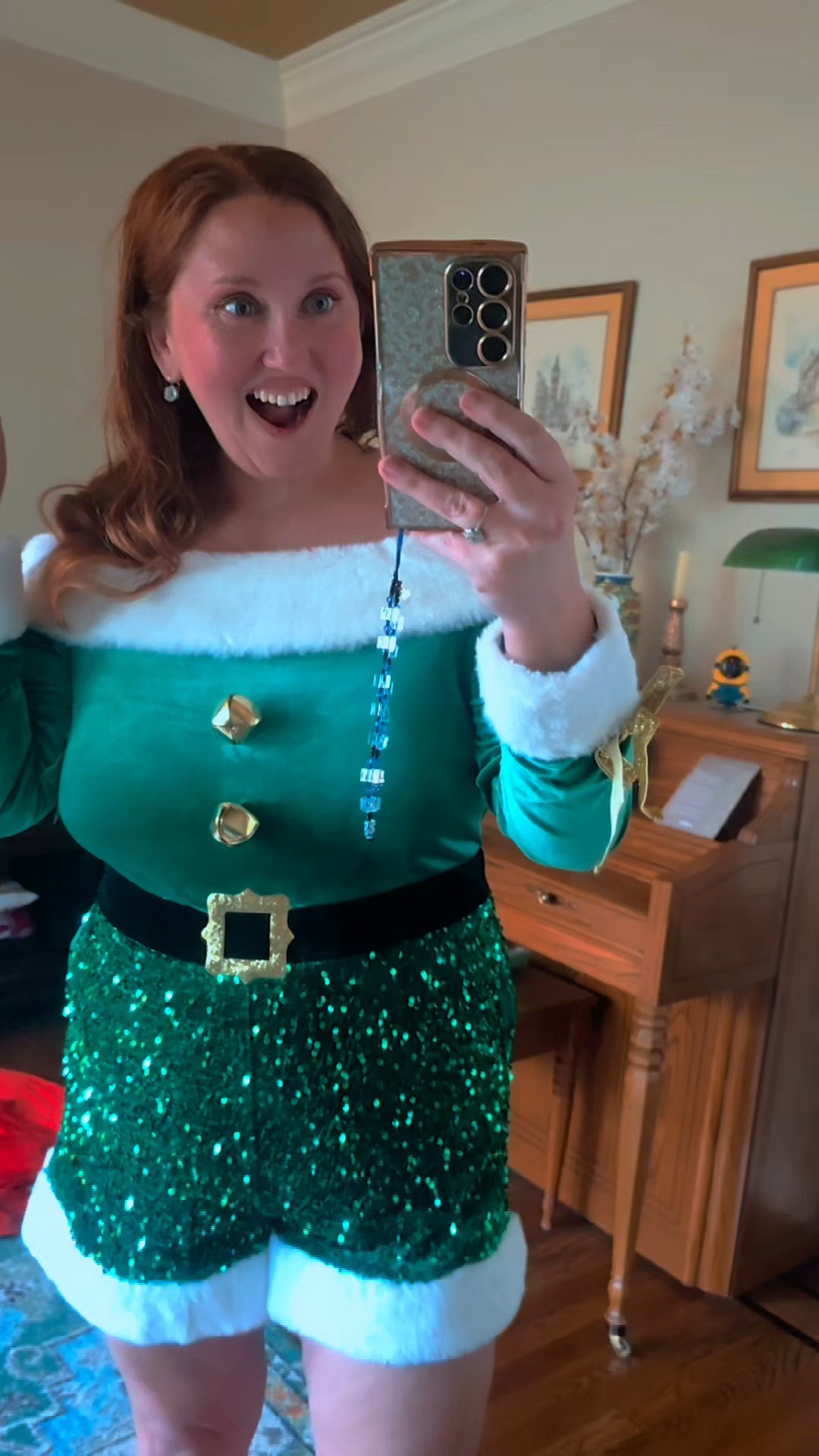 How cute is this Elf outfit and its under $25?! #livinglargeinlilly #christmas #elfcostume #holidayoutfit #uglysweater #bells #midsize size XL shown 

#LTKHoliday #LTKSeasonal #LTKParties