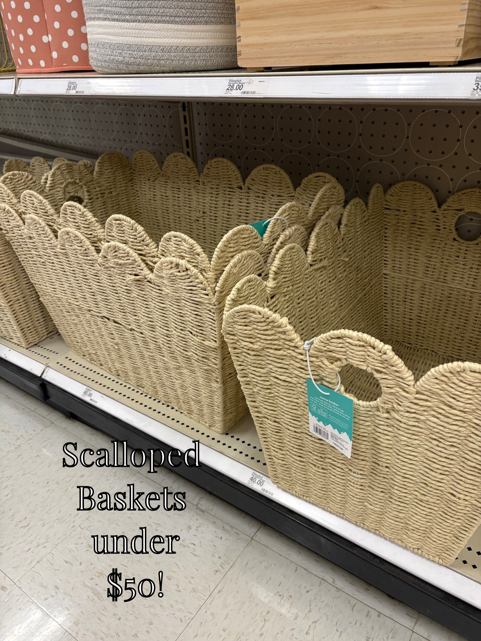 Scalloped Woven Baskets under $50!

Scalloped basket • scallops • scalloped baskets • woven basket • scalloped woven baskets • decorative woven basket • decorate basket • storage basket 

#LTKmorningroutine #LTKHome #LTKdayinmylife