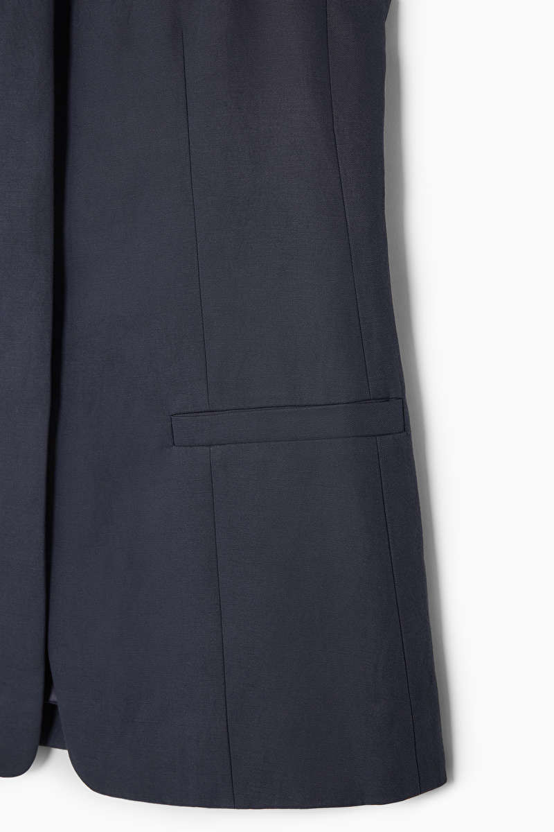 LONGLINE LINEN-BLEND WAISTCOAT | COS UK