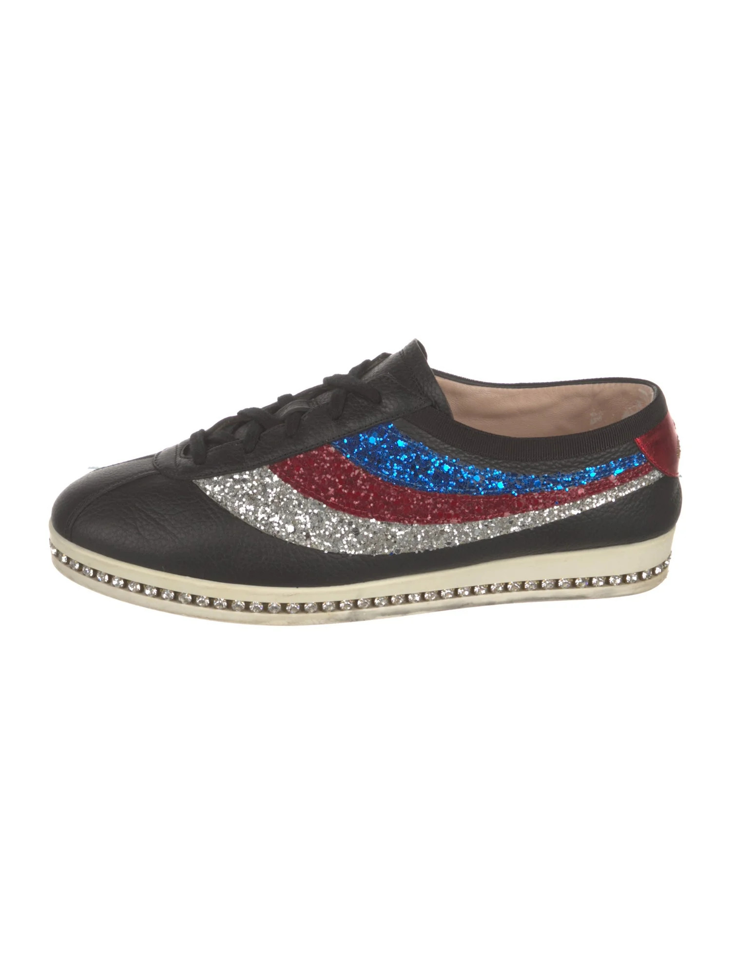 Leather Striped Sneakers | The RealReal