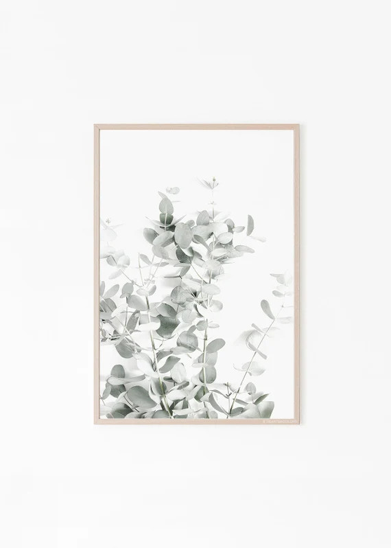 Eucalyptus Print, Botanical Wall Art, Eucalyptus Art, Botanical Print, Farmhouse Wall Art, Print,... | Etsy (US)