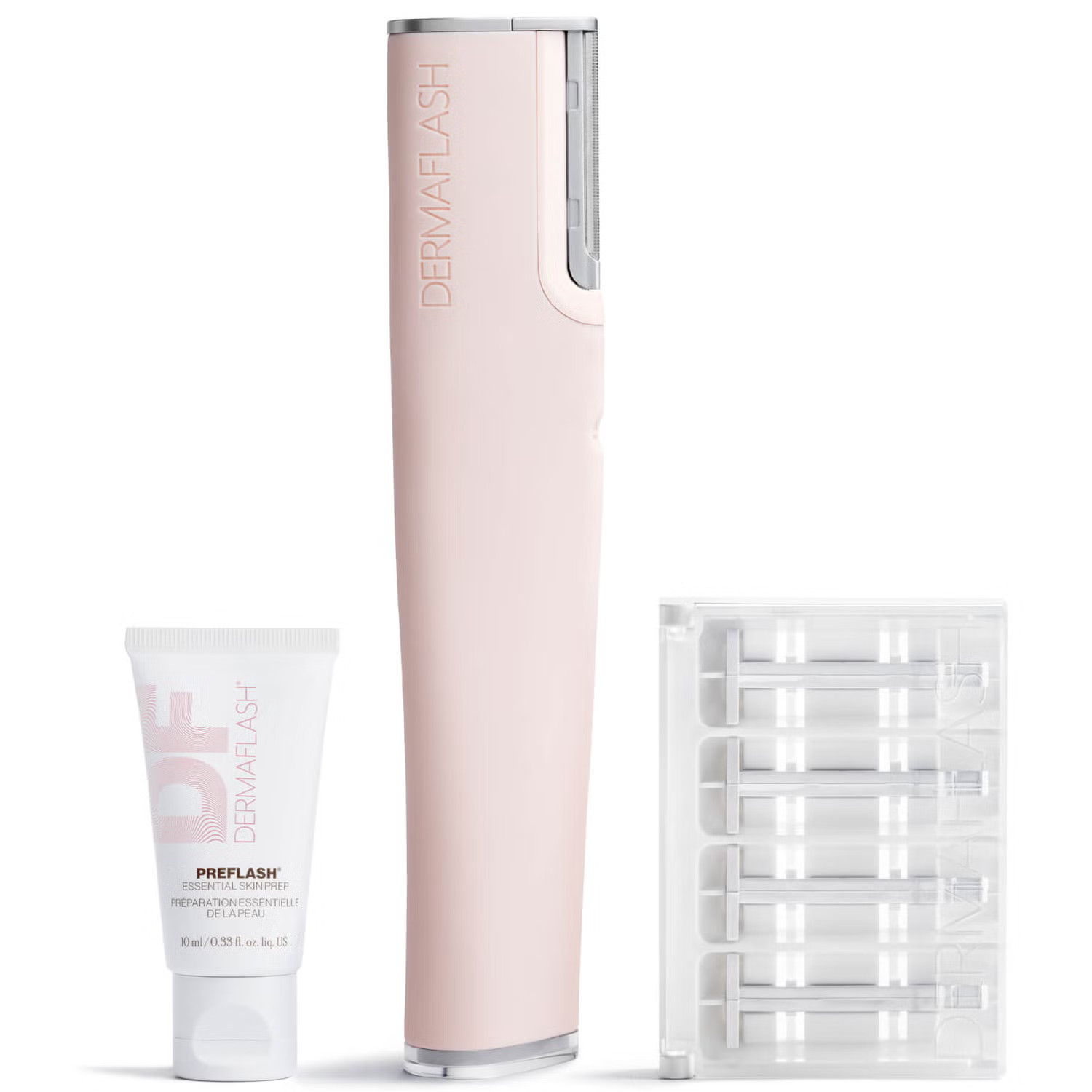 DERMAFLASH Luxe+ Advanced Sonic Dermaplaning and Peach Fuzz Removal - Blush | Dermstore (US)