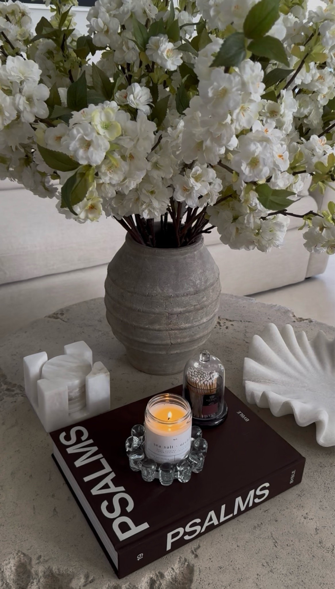 Organic modern coffee table styling🤍 use my code Elisha at Alice Lane

#LTKHome
