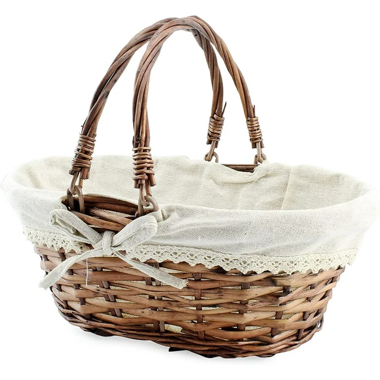 Cornucopia Wicker Basket with Handles (Reddish Brown), for Fall Decor, Easter, Picnics, Gifts, Ho... | Walmart (US)