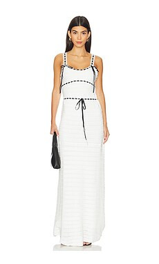 For Love & Lemons Mayfair Maxi Dress in White from Revolve.com | Revolve Clothing (Global)